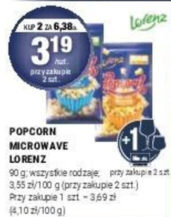 Stokrotka POPCORN MICROWAVE LORENZ 90 g oferta