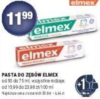 Stokrotka PASTA DO ZĘBOW ELMEX 50/75 ml oferta