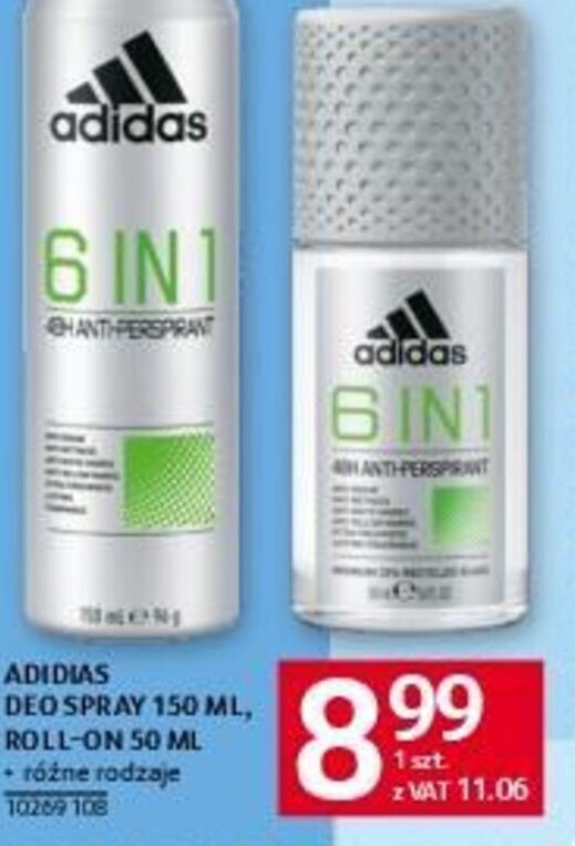 Selgros ADIDIAS DEO SPRAY 150 ML, ROLL-ON 50 ML oferta