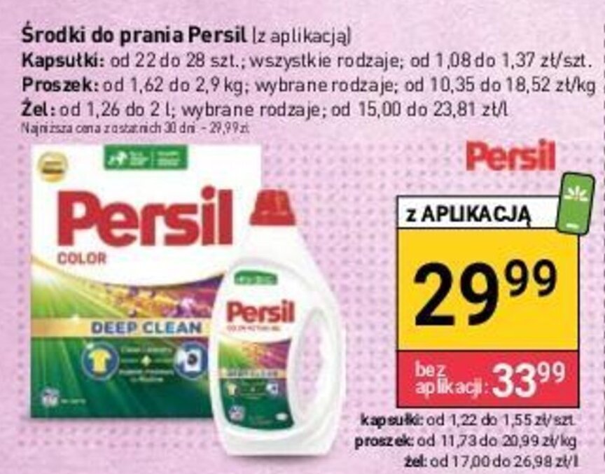 Stokrotka Środki do prania Persil kapsułki/proszek/żel, opakowanie oferta