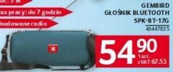 Selgros GEMBIRD GŁOŚNIK BLUETOOTH SPK-BT-17G oferta