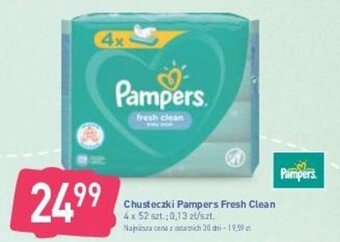 Stokrotka Chusteczki Pampers Fresh Clean 4 x 52 szt oferta