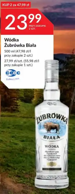 Stokrotka Wódka Żubrówka Biała 500 ml oferta