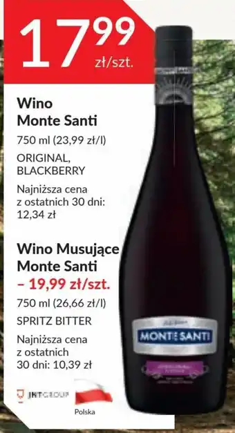 Stokrotka Wino Monte Santi 750 ml oferta