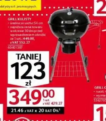 Selgros GRILL KULISTY średnicarusztu:54 cm oferta