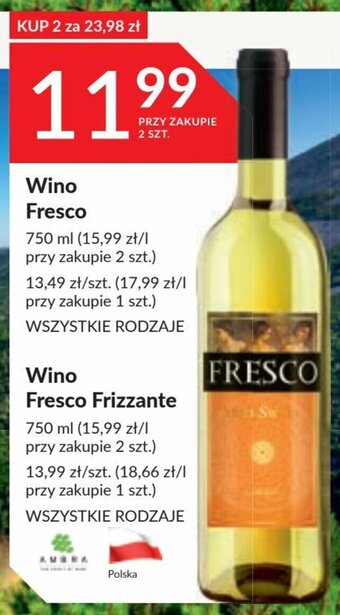 Stokrotka Wino Fresco 750 ml oferta