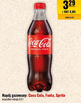 Eurocash Napój gazowany: Coca Cola, Fanta, Sprite 0,5l oferta