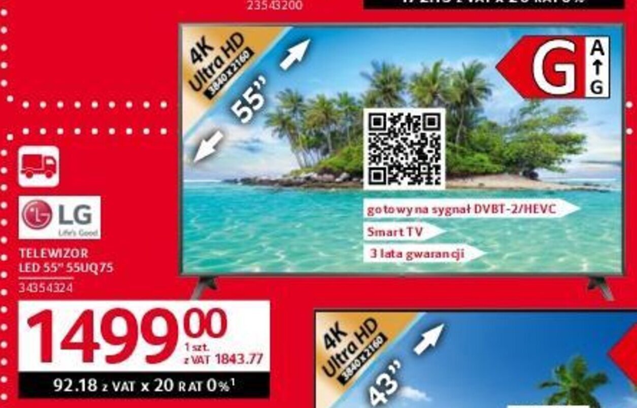 Selgros LG TELEWIZOR LED 55" 55UQ75 oferta