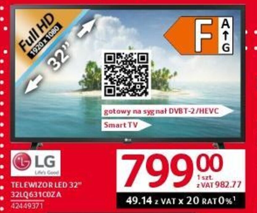 Selgros LG TELEWIZOR LED 32* 32LQ63100ZA oferta