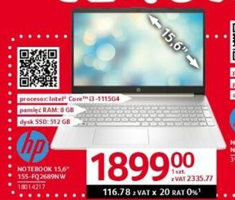 Selgros Hp NOTEBOOK 15,6'' 15S-FQ2689NW oferta