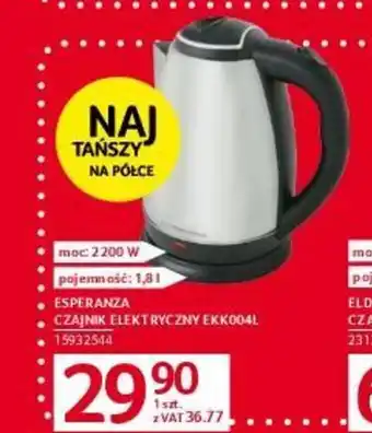 Selgros ESPERANZA CZAJNIK ELEKTRYCZNY EKKO04L oferta