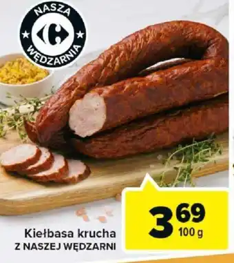 Carrefour Market Kiełbasa krucha Z NASZEJ WĘDZARNI 100 g oferta