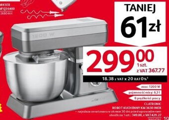 Selgros CLATRONIC ROBOT KUCHENNY KM 3630 INOX oferta