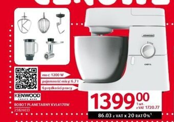 Selgros KENWOOD ROBOT PLANETARNY KVL4170W oferta