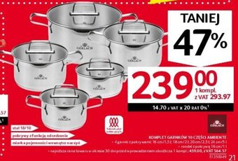 Selgros GERLACH KOMPLET GARNKÓW 10 CZĘŚCI AMBIENTE oferta