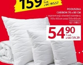 Selgros Poduszka carbon 70 x 80 cm oferta