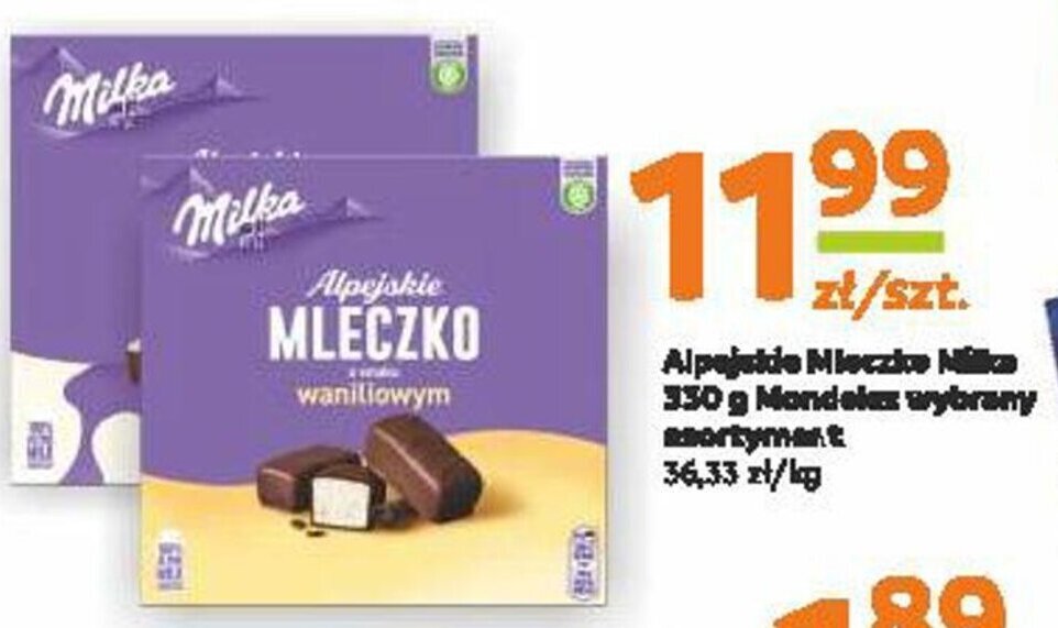 Gama Alpejskie Mleczko Milka 330 g oferta