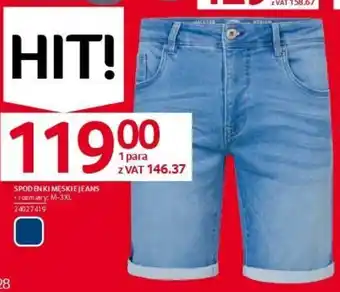 Selgros SPODENKI MĘSKIE JEANS + rozmiary: M-3XL oferta