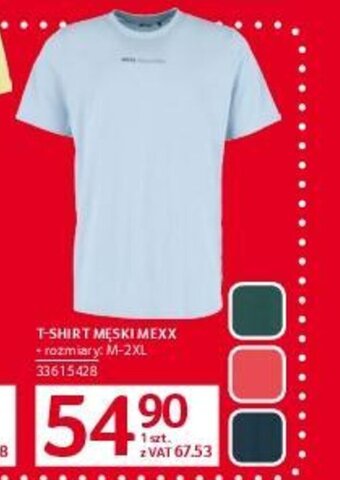 Selgros T-SHIRT MĘSKI MEXX + rozmiary: M-2XL oferta