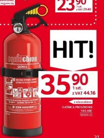 Selgros GAŚNICA PROSZKOWA 1KG ABC oferta