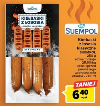 Carrefour Market Kiełbaski z łososia klasyczne SUEMPOL 250 g oferta