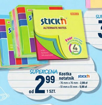 Intermarche Kostka notatnik oferta