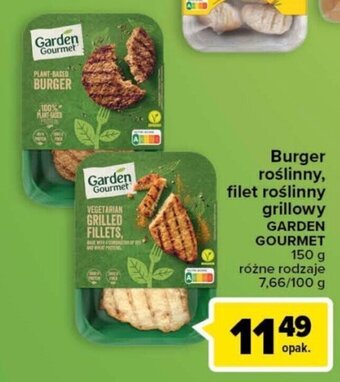 Carrefour Market Burger roślinny, filet roślinny grillowy Garden Gourmet 150g oferta