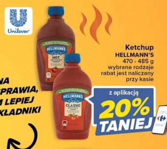 Carrefour Market Ketchup HELLMANN'S 470-485 g oferta