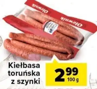 Carrefour Market Kiełbasa toruńska z szynki 100g oferta