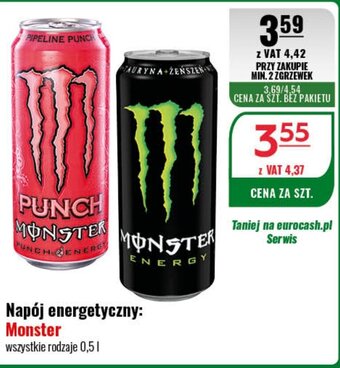 Eurocash Napój energetyczny Monster 0,5l oferta