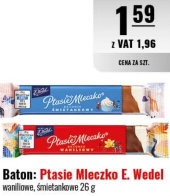 Eurocash Baton: Ptasie Mleczko E. Wedel 26g oferta