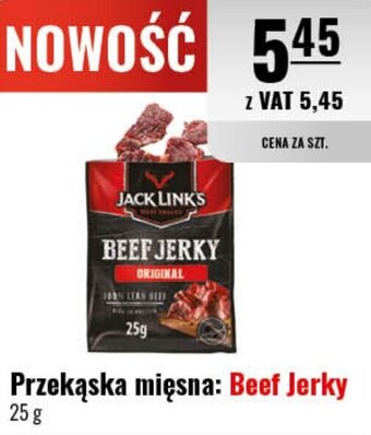 Eurocash Przekąska mięsna Beef Jerky 25g oferta