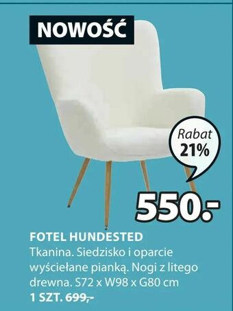 JYSK Fotel hundested oferta