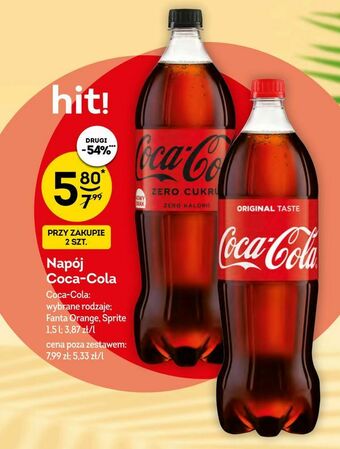 Żabka Napój Coca-Cola oferta