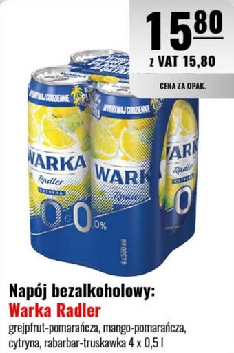 Eurocash Napój bezalkoholowy: Warka Radler 4 x 500 ml oferta