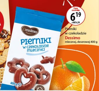 Eurocash Pierniki w czekoladzie Dessimo mlecznej, deserowej 400 g oferta
