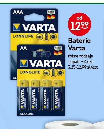 Żabka Baterie Varta oferta