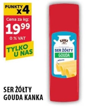 Eurocash SER ŻÓŁTY GOUDA KANKA 1kg oferta