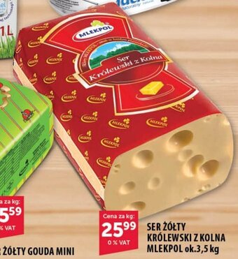 Eurocash SER ŻÓŁTY KRÓLEWSKI Z KOLNA MLEKPOL 1kg oferta