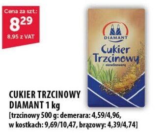 Eurocash CUKIER TRZCINOWY DIAMANT 1 kg oferta