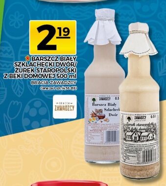 Topaz Barszcz biały Szlachecki Dwór lub Żurek Staropolski z Beki Domowej 500ml oferta