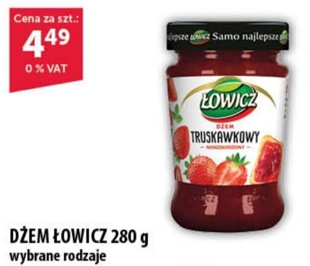 Eurocash DŻEM ŁOWICZ 280 g oferta