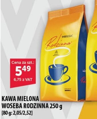 Eurocash KAWA MIELONA WOSEBA RODZINNA 250 g oferta