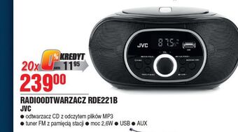 E.Leclerc Radioodtwarzacz rde221b jvc oferta