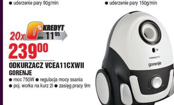 E.Leclerc Odkurzacz vcea11cxwii gorenje oferta