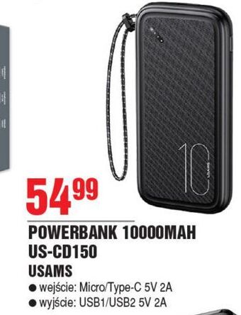 E.Leclerc Powerbank 10000 mah usams oferta
