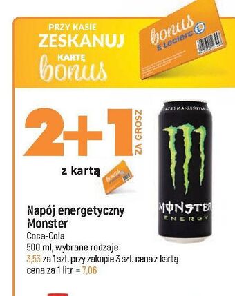 E.Leclerc Napój energetyczny monster energy classic oferta