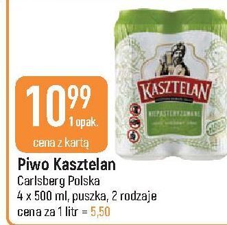 E.Leclerc Piwo kasztelan niepasteryzowane oferta