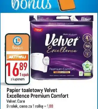 E.Leclerc Papier toaletowy velvet excellence oferta