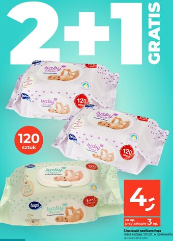 Dealz Chusteczki nawilżane różowe hops baby pure oferta
